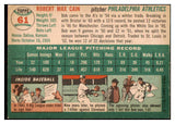 1954 Topps Baseball #061 Bob Cain A's EX-MT 479262
