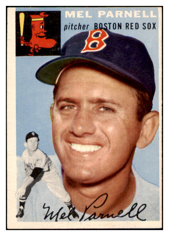 1954 Topps Baseball #040 Mel Parnell Red Sox EX-MT 479263