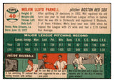 1954 Topps Baseball #040 Mel Parnell Red Sox EX-MT 479263