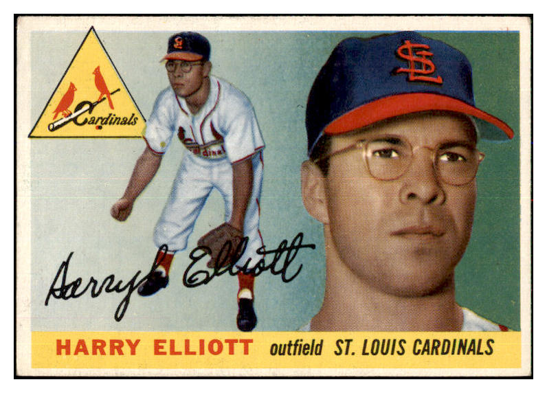 1955 Topps Baseball #137 Harry Elliott Cardinals EX-MT 479264