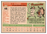 1955 Topps Baseball #046 Ted Kazanski Phillies EX-MT 479271