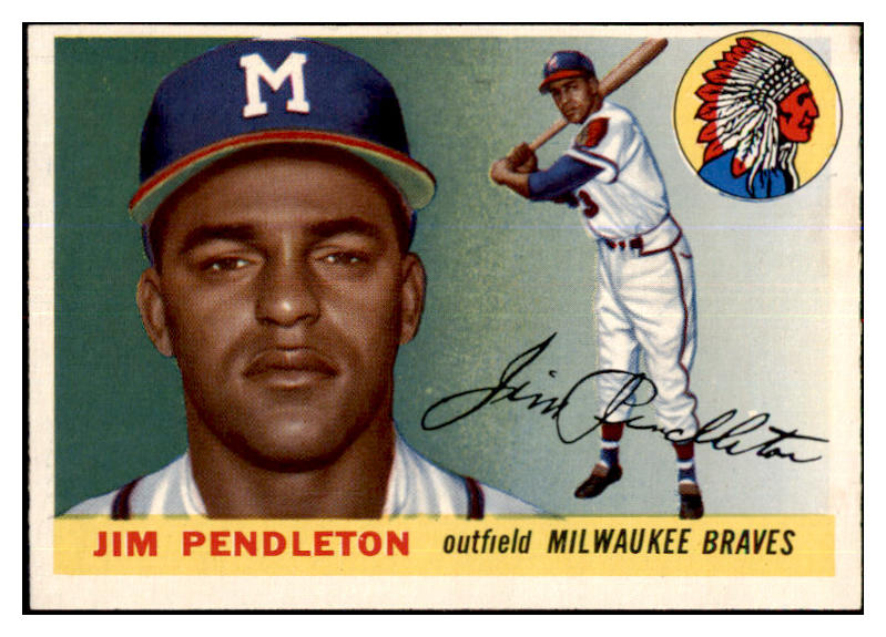 1955 Topps Baseball #015 Jim Pendleton Braves EX-MT 479276