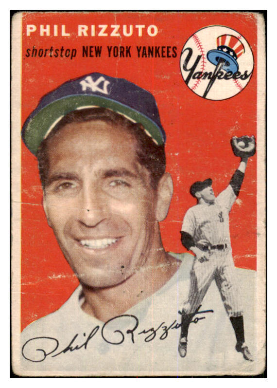 1954 Topps Baseball #017 Phil Rizzuto Yankees Fair 479283