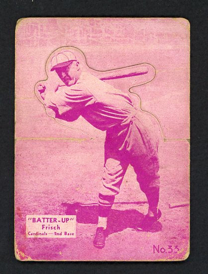 1934-36 Batter Up #033 Frank Frisch Cardinals VG 479309