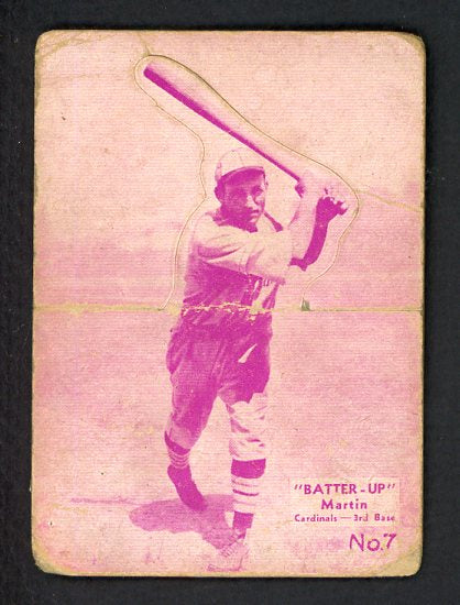 1934-36 Batter Up #007 Pepper Martin Cardinals Good 479320