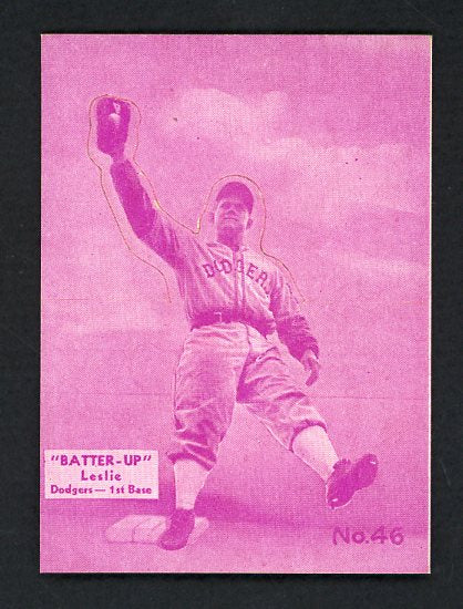 1934-36 Batter Up #046 Sam Leslie Dodgers EX 479333