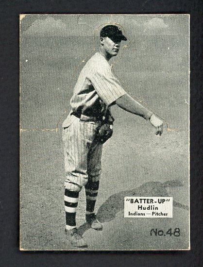 1934-36 Batter Up #048 Willis Hudlin Indians EX 479334