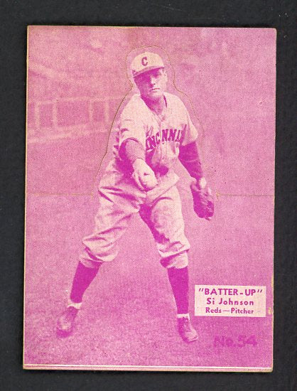 1934-36 Batter Up #054 Si Johnson Reds EX 479337
