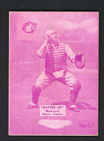 1934-36 Batter Up #067 Gus Mancuso Giants EX 479339