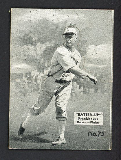 1934-36 Batter Up #075 Fred Frankhouse Braves EX 479346