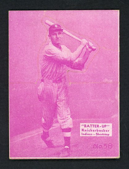 1934-36 Batter Up #058 Bill Knickerbocker Indians VG-EX 479360