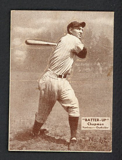 1934-36 Batter Up #062 Ben Chapman Yankees VG-EX 479364