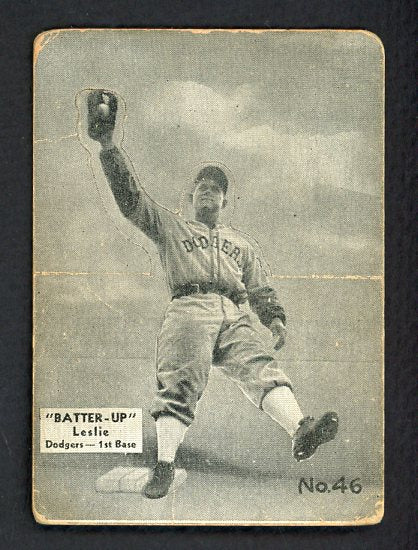 1934-36 Batter Up #046 Sam Leslie Dodgers VG 479370