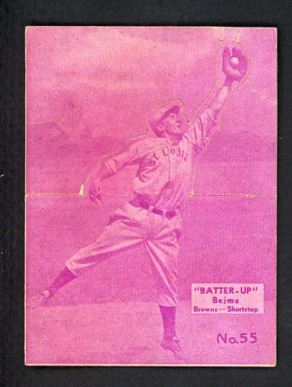 1934-36 Batter Up #055 Ollie Bejma Browns VG 479374