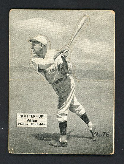 1934-36 Batter Up #076 Ethan Allen Phillies VG 479378