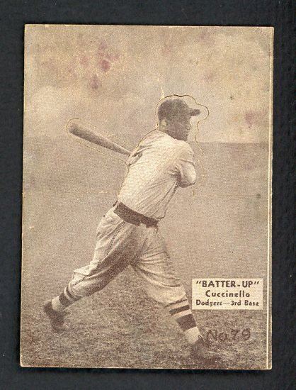 1934-36 Batter Up #079 Tony Cuccinello Dodgers VG 479379