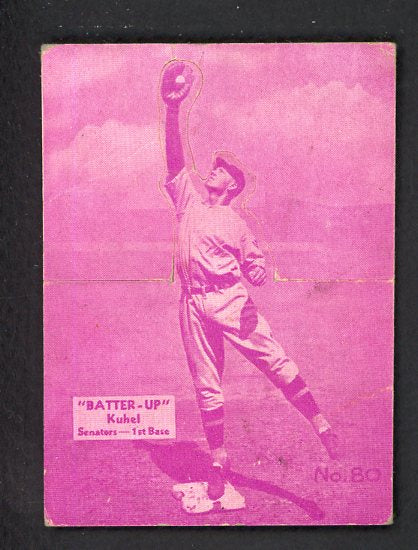 1934-36 Batter Up #080 Joe Kuhel Senators VG 479380