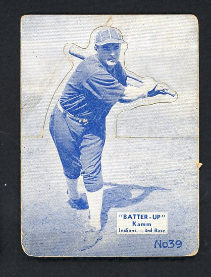 1934-36 Batter Up #039 Willie Kamm Indians VG 479387