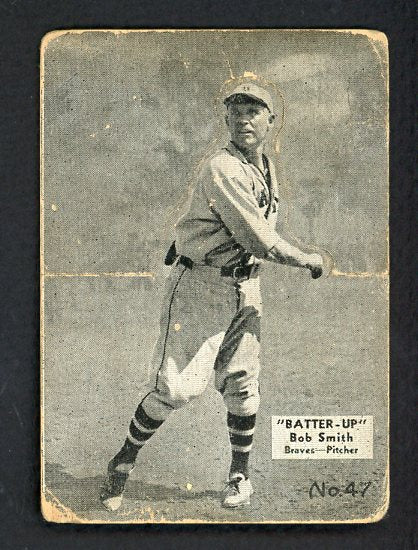 1934-36 Batter Up #047 Bob Smith Braves GD-VG 479388