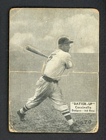 1934-36 Batter Up #079 Tony Cuccinello Dodgers GD-VG 479394