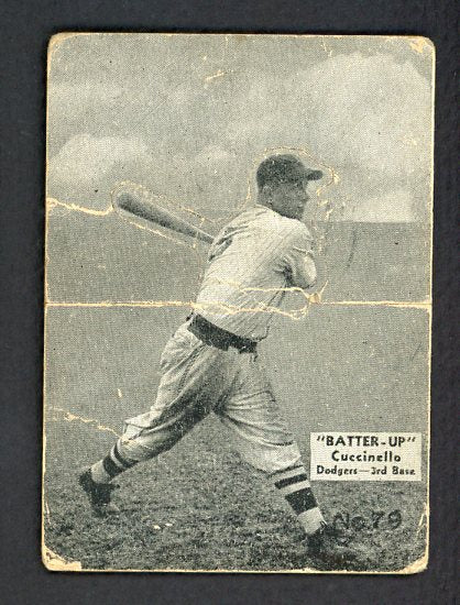 1934-36 Batter Up #079 Tony Cuccinello Dodgers Good 479403