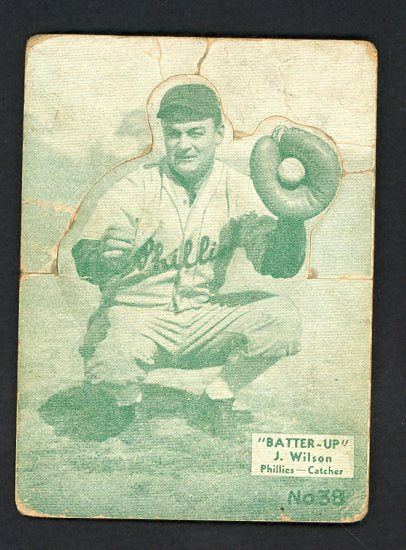 1934-36 Batter Up #038 Jimmy Wilson Phillies PR-FR tape back 479411