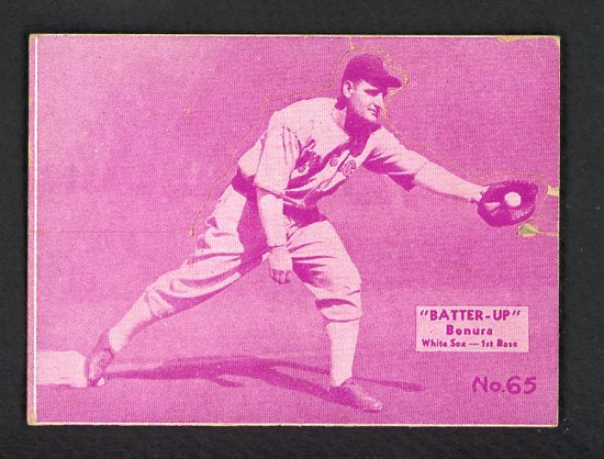 1934-36 Batter Up #065 Zeke Bonura White Sox VG 479412