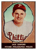 1958 Hires #039 Jack Sanford Phillies EX-MT No Tab 479488
