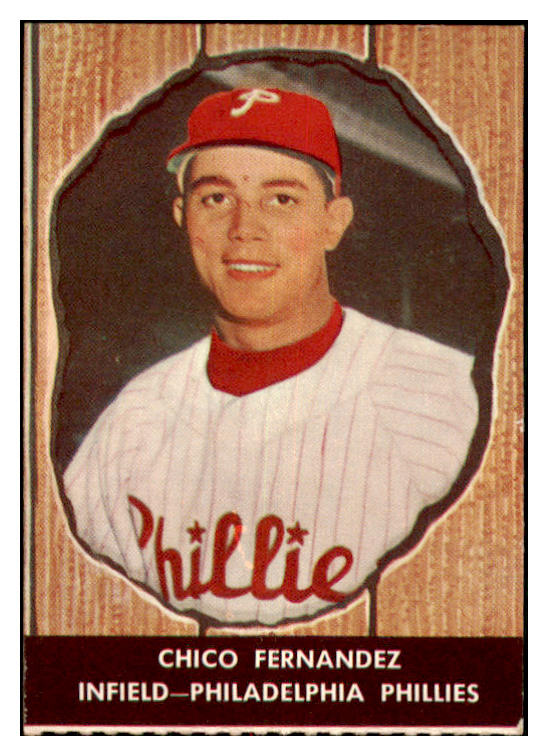 1958 Hires #016 Chico Fernandez Phillies NR-MT No Tab 479505