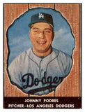 1958 Hires #042 Johnny Podres Dodgers EX-MT No Tab 479536