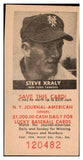 1954 New York Journal American Steve Kraly Yankees NR-MT 479549