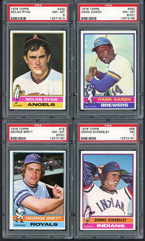 1976 Topps Complete Set EX-MT/NR-MT Brett Ryan Aaron 479615