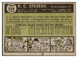 1961 Topps Baseball #526 R.C. Stevens Senators VG-EX 479624