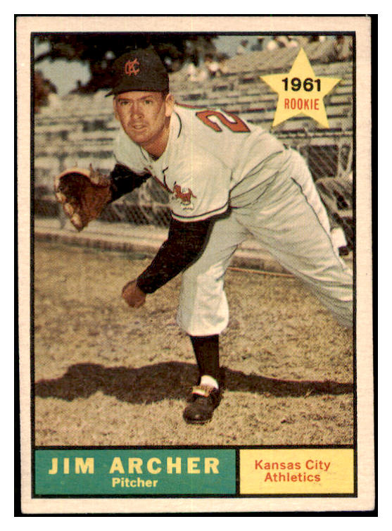 1961 Topps Baseball #552 Jim Archer A's VG-EX 479638