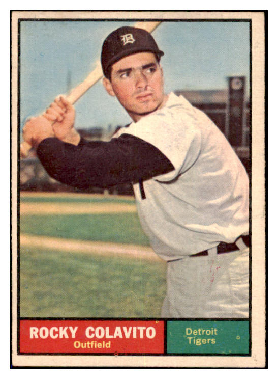 1961 Topps Baseball #330 Rocky Colavito Tigers VG-EX 479662