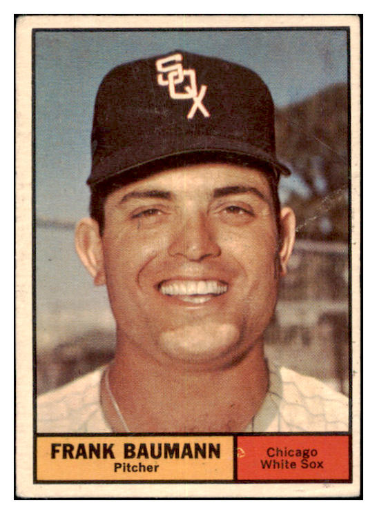 1961 Topps Baseball #550 Frank Baumann White Sox VG-EX 479669