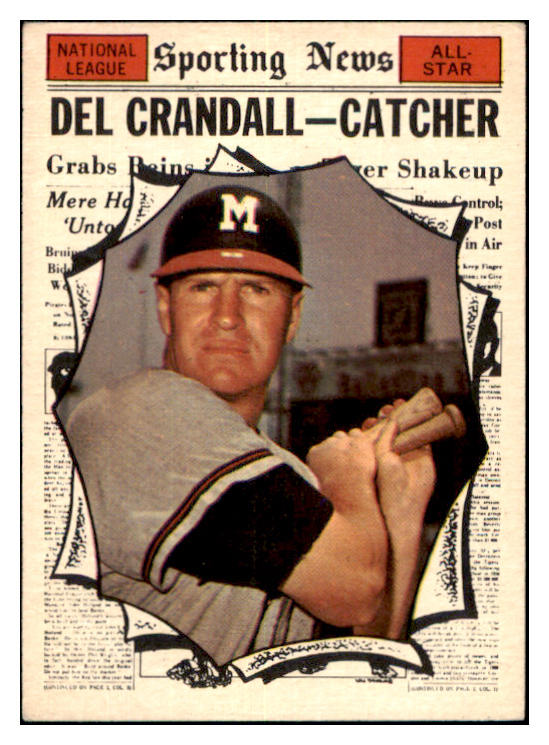 1961 Topps Baseball #583 Del Crandall A.S. Braves VG-EX 479677