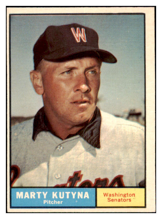 1961 Topps Baseball #546 Marty Kutyna Senators EX-MT 479696