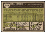 1961 Topps Baseball #549 Hal Smith Cardinals VG-EX 479699