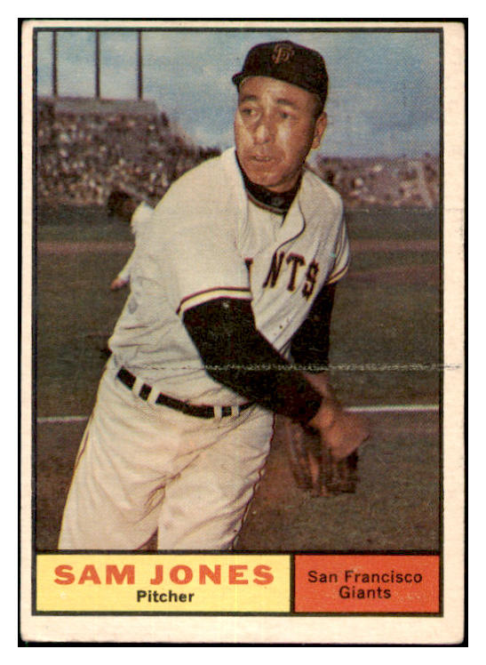 1961 Topps Baseball #555 Sam Jones Giants VG-EX 479708