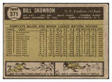 1961 Topps Baseball #371 Bill Skowron Yankees VG-EX 479728