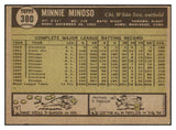 1961 Topps Baseball #380 Minnie Minoso White Sox EX 479730