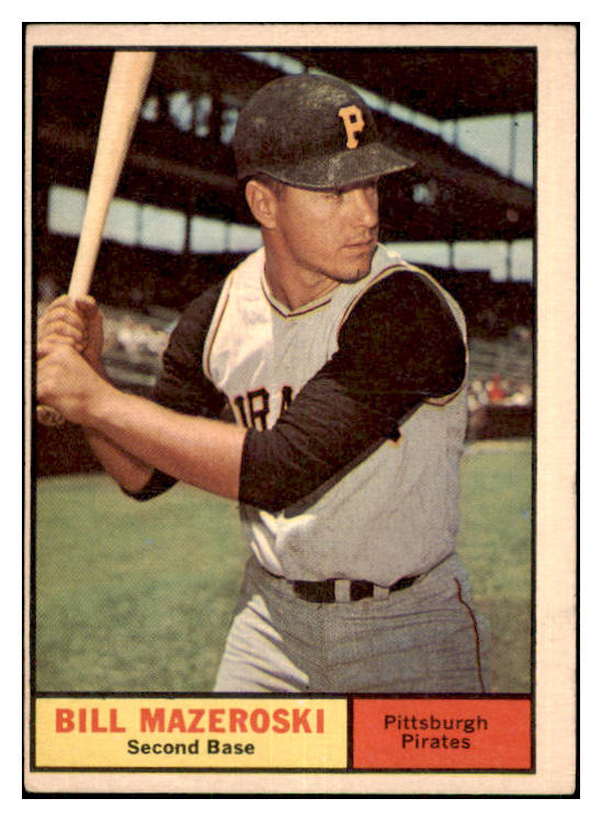 1961 Topps Baseball #430 Bill Mazeroski Pirates EX 479731