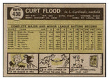 1961 Topps Baseball #438 Curt Flood Cardinals EX 479732