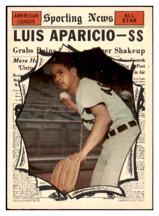 1961 Topps Baseball #574 Luis Aparicio A.S. White Sox EX-MT 479734
