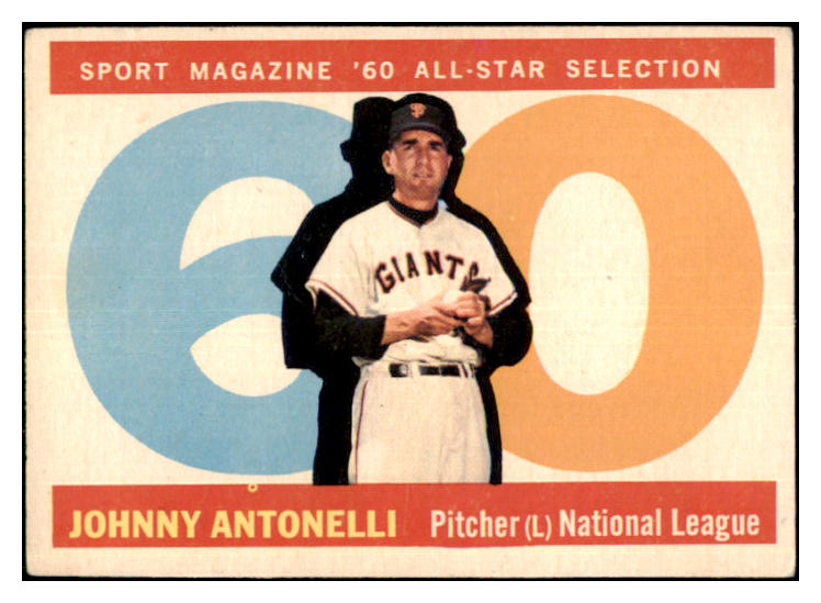 1960 Topps Baseball #572 Johnny Antonelli A.S. Giants VG-EX 479736