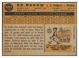 1960 Topps Baseball #551 Ed Rakow Dodgers VG-EX 479741