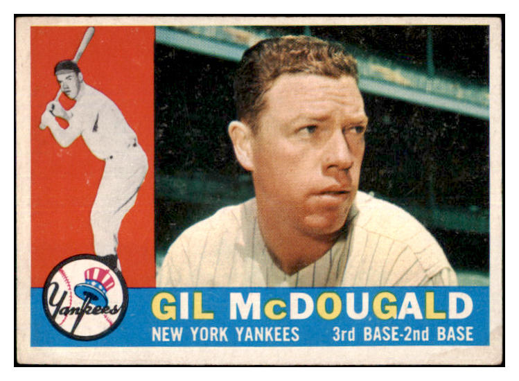1960 Topps Baseball #247 Gil McDougald Yankees VG-EX 479753