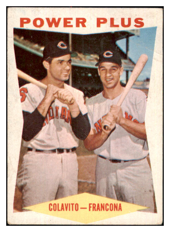 1960 Topps Baseball #260 Rocky Colavito Tito Francona VG-EX 479755