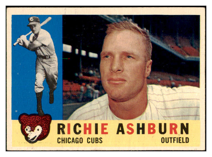 1960 Topps Baseball #305 Richie Ashburn Cubs EX 479759